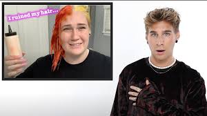 Or on the other hand 237 ml. Hairdresser Reacts To Split Hair Dye Youtube