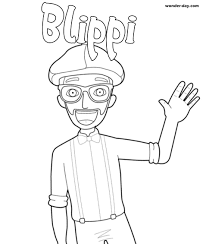 Blippi helps children's understanding of the world and encourages vocabulary development. Blippi Coloring Pages Homeicon Info