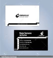 Impressive free mockup of free black and white business card versions (mockup). Modern Creative And Clean Business Card Design Template Black And White Template Royalty Free Cliparts Vectors And Stock Illustration Image 66401135