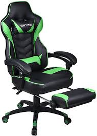 It allows you to manually adjust the lumbar area of the chair to provide maximum support to fit your body type. Amazon Com Video Gaming Chair Racing Office Reclining Pu Leather High Back Ergonomic Adjustable Swivel Executive Computer Desk Large Size Footrest Headrest Lumbar Support Adjustable Arms Cushion Kitchen Dining