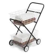 Ltw Black 2 Tier Basket Laundry Trolley Bunnings Laundry Laundry Basket Washing Laundry