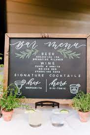 Amy Adrian Bridal Bliss Bar Menu Wedding Wedding Drink Wedding Bar