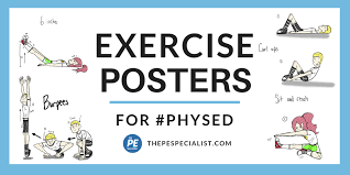 I do both routines everyday. Printable Exercise Posters For Physical Education Class