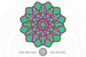 Download 3d Layered Mandala Layered Mandala Svg Cricut Projects By Artisan Craft Svg Thehungryjpeg Com
