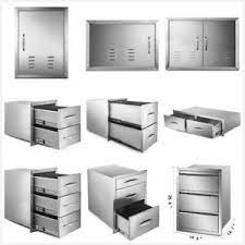 The idea behind the creation of this innovative. Outdoor Kitchen Bbq Island Components Stainless Steel Access Door And Drawer Ebay