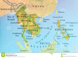 Politická mapa filipíny s regiony. Geograficzna Mapa Birma Tajlandia Kambodza Wietnam I Filipiny Z Znaczaco Miastami Obraz Stock Obraz Zlozonej Z Birma Kierunek 93850619