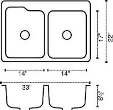Lay a straightedge across the top of the sink, and then place a ruler or tape measure at the bottom of the sink and measure the distance to the straightedge. Replacing A Drop In Surface Mounted Sink