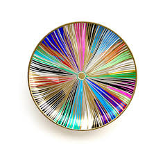 Colourful Plate Decor Decorative Plate Rainbow Wall Decor Geometric Plate Magic Plate Art Wall Han Rainbow Wall Decor Colorful Plate Hanging Wall Art