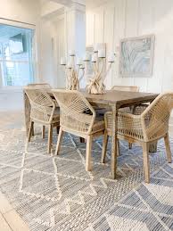 Beach Walk House Tour Coastal Chic Design And Decor Ideas Dining Area Beach House Dining Room Chic Beach House Coastal Dining Room