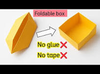 Origami box|No glue paper box|How to make paper box|No glue paper box|Paper  craft|Foldable box