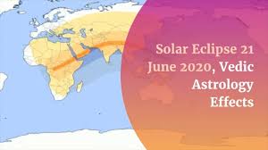 There will be a solar eclipse on 21 june 2020, visible from central and east africa. Solar Eclipse 21 June 2020 Vedic Astrology Effects Predictions