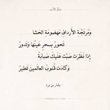 شعر بشار بن برد ومرتجة الأرداف مهضومة الحشا عالم الأدب Math Math Equations