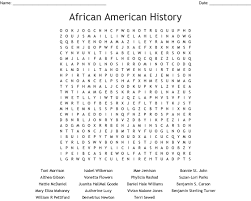 Our word search generator uses a basic word filter to prevent the accidental, random. Black History Month Worksheets For African American Printable Worksheets And Activities For Teachers Parents Tutors And Homeschool Families