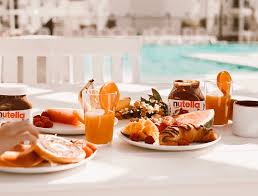 August Is Here And Lindsytipa Is Taking Her Breakfast With Nutella Poolside Tell Us Where You Re Enjoying Nutella This Summer Food Nutella Vacation Meals