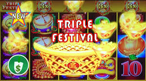 New Fu Lai Cai Lai Triple Festival Slot Machine Features Bonus Youtube