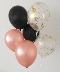 Birthday Party Black And Rose Gold Party Theme Pin On Party Ideas