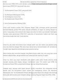 Check spelling or type a new query. Contoh Soal Tes Kompetensi Dasar Seleksi Cpns Dan Non Cpns Jawabanku Id