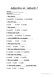 Adjective Or Adverb Adverbs Worksheet Adjective Worksheet Adverbs