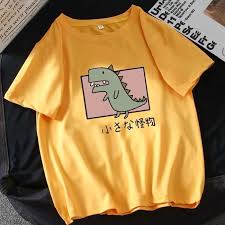 Black And Yellow Cartoon Shirt Cute Cartoon Monster T Shirt By22269 In 2020 Cute Outfits Aesthetic Clothes T Shirt