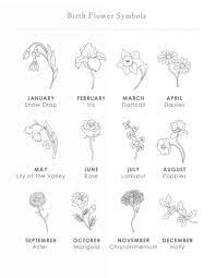 Flower tattoo for august birth hello august images and pictures | 900 x 900. Personalized Birth Flower Necklace Birth Month Necklace Etsy Mom Tattoos Birth Flower Tattoos Birth Flowers