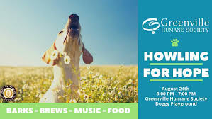 Support the greenville humane society: Howling For Hope To Raise Money For Sick Injured Animals