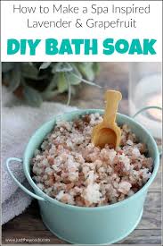 spa inspired lavender diy bath soak