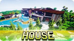 Modern redstone house almost 500 redstone!! Minecraft Beautiful Modern House Map W Download Youtube