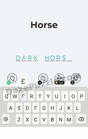 Train your brain by solving the puzzles. Dingbats Level 329 Horse Answer Daze Puzzle