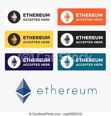 Bitcoin logo digital currency cryptocurrency blockchain, bitcoin, trademark, logo png. Ethereum Cryptocurrency Logo Ethereum Cryptocurrency Icon Set And Logo For Web Or Sticker For Print Electronic Money On Canstock