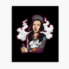 University of queen mary london summary: Vape Queen Illustration Tattooed Women Vaping Photographic Print By Anziehend Redbubble