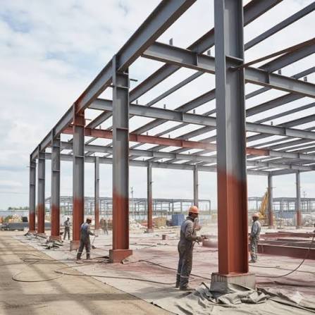 Application peinture industrielle glycérophtalique sur structure métallique