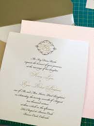 Backside Of The Large Engraved Invitation Was Backed In Speciality Gmund Paper From Germany Wedding Cards Invitations Kitchen Paper