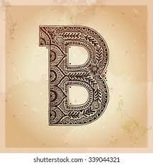 लड़की की शादी (latest bridal portrait mehndi design) हो,या घर मे कोई फंक्शन, उत्सव या समारोह हो, . B Decorative Letter Hand Drawn Alphabet Stock Vector Royalty Free 339044321