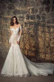 Get the best deals on wedding dress mermaid lace and save up to 70% off at poshmark now! Off The Shoulder Long Sleeve Lace Mermaid Wedding Dress With Sequin Floral Appliques Kleinfeld Bridal