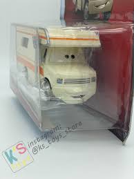 RARE DELUXE DISNEY PIXAR CARS "LARRY CAMPER" PISTON CUP