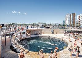 Aarhus Harbor Bath Big Arch2o Com Aarhus Open Air Pool Open Air Swimming Pool