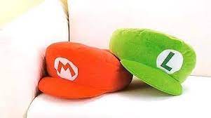 Super Mario Cap Cushion Mario And Luigi Hats Mario And Luigi Super Mario Bros