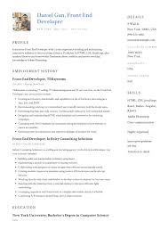 Someone who is able to implement design through various. 17 Front End Developer Resume Examples Guide Pdf 2020