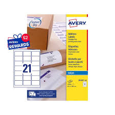 Search 200+ blank a4 label templates available to design, print, and download in multiple formats. Avery Inkjet Address Label 63 5x39mm J8160 100 21 Per Sheet Pk2100 Paper Supplies Labels Ink Jet Labels 43558av