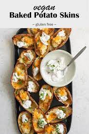 Vegan Baked Potato Skins Recipe Vegan Baked Potato Baked Potato Skins Potato Skins