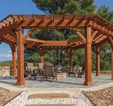 The living room is 18' wide by 20' long. Octagon Pergolas Crickside Barns
