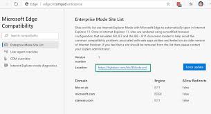 Enable Ie Mode And Use A Site List In Edge Chromium With Microsoft Endpoint Manager