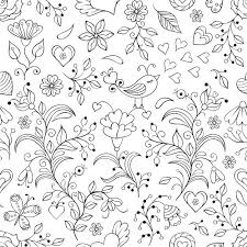 Check spelling or type a new query. Vector Illustration Of Floral Seamless Pattern Floral Illustrations Love Coloring Pages Vector Illustration