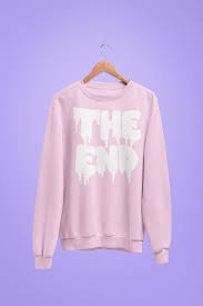 Pink, aesthetic, creepy, cute, scary hello kitty rooms, aesthetic clothes,. Pastel The End Goth Kawaii Sweater Creepy Cute Etsy