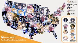 Crunchyroll has enough anime to keep you busy for the rest of your life—it currently has over 900 anime shows and 200 japanese dramas for you to crunchyroll also offers a variety of simulcasts, meaning you can watch anime at the same time they're premiering in japan. Crunchyroll Feature Crunchyroll S Most Popular Winter Anime By State Us