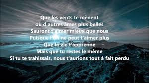 Puisque Tu Pars Jean Jacques Goldman Avec Paroles Youtube Jean Jacques Goldman Paroles De Chansons Goldman
