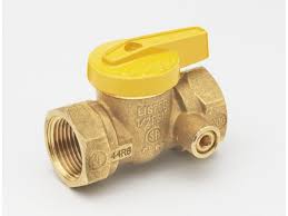 Brass 3/4-in FIP x 3/4-in FIP Gas Valve w/Side Tap | BK Products