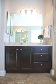 Can someone please suggest a paint color that. Refinish Bathroom Vanity Diy Project How To Stain Oak Cabinets