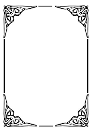Black And White Outline Black And White Borders And Frames Borders And Frames Art Deco Borders Frame Border Design