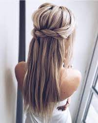 Gorgeous Ways To Wear Your Hair Down For Your Wedding Long Straight Hair Straight Hairstyles Long Hair Styles